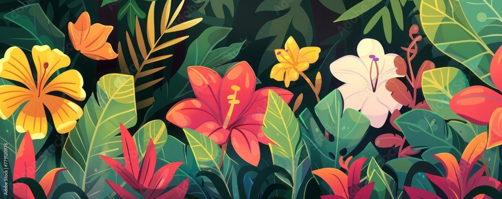 jungle thicket illustration. jungle thicket illustration.