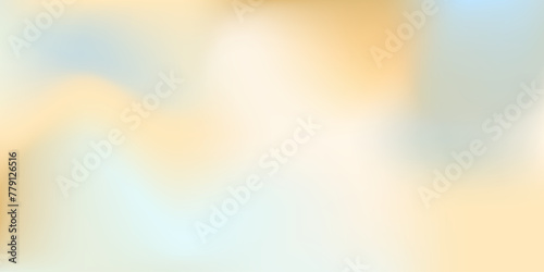 Delicate nude gradient. Pastel background for banner. Blue, yellow, orange color.