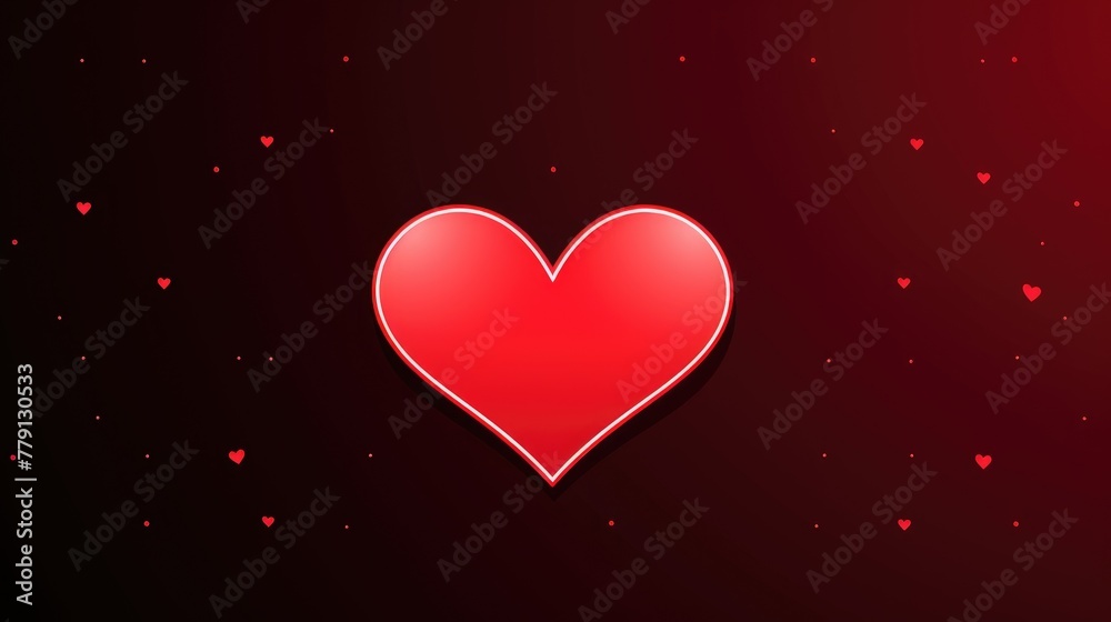 red heart background