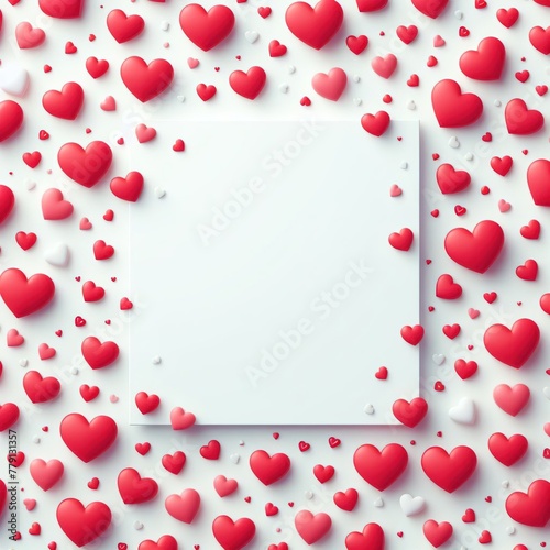 valentine background with hearts