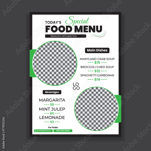 Professional food menu design for restaurants/food flyer design 