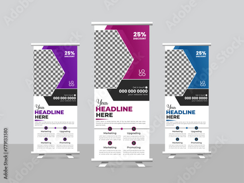 Professional & Modern Business RollUp Banner design 