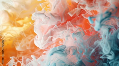 Close up of a vibrant and colorful liquid substance, suitable for various design projects