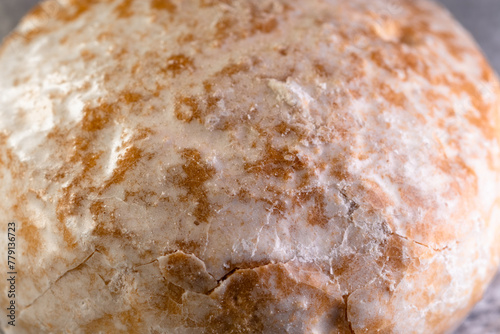Surface of delicious sweet gingerbread. Texture of the sweet gingerbread coating