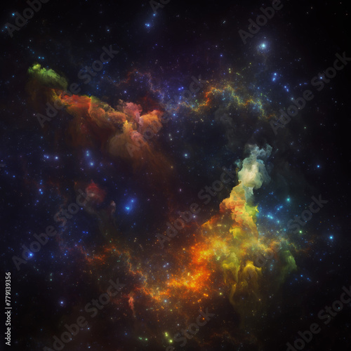Fototapeta Naklejka Na Ścianę i Meble -  The Tides of Nebulous Space