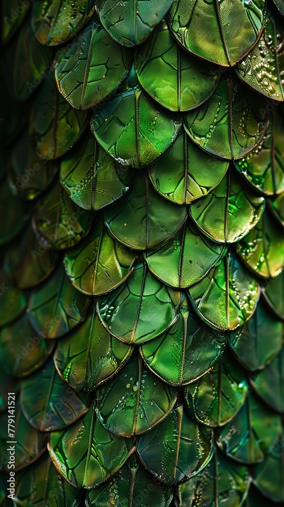 Fototapeta premium green dragon scales.