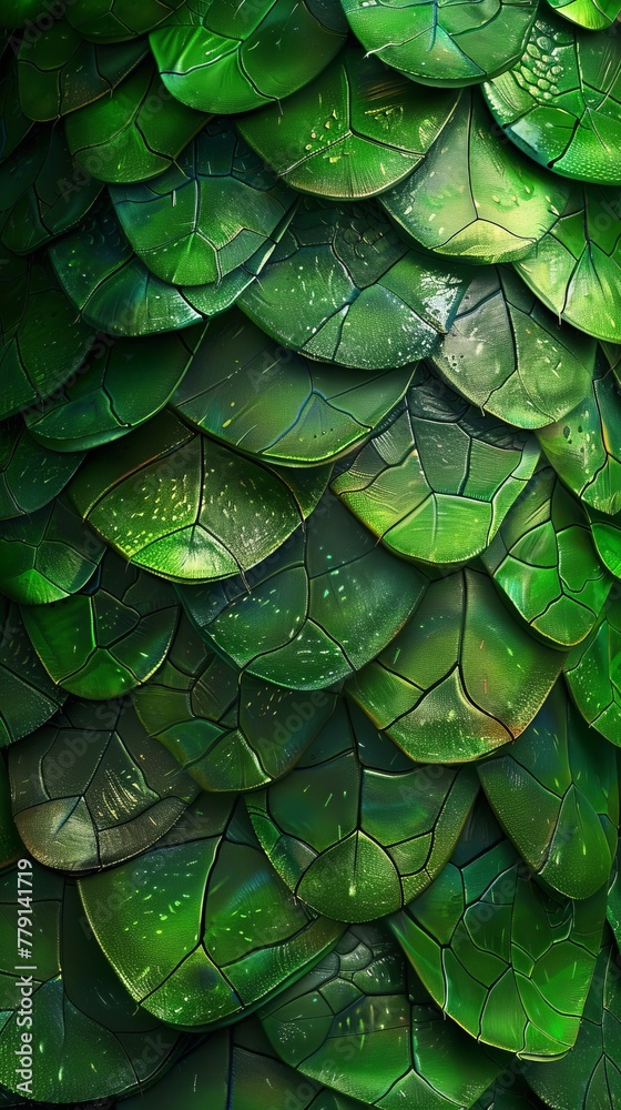 Obraz premium green dragon scales.