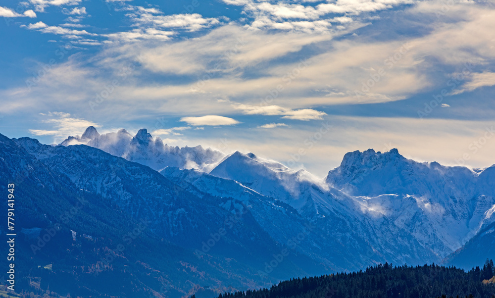 Allgäu - Berge - Alpen - Schneeverwehungen - Oberstdorf - Winter