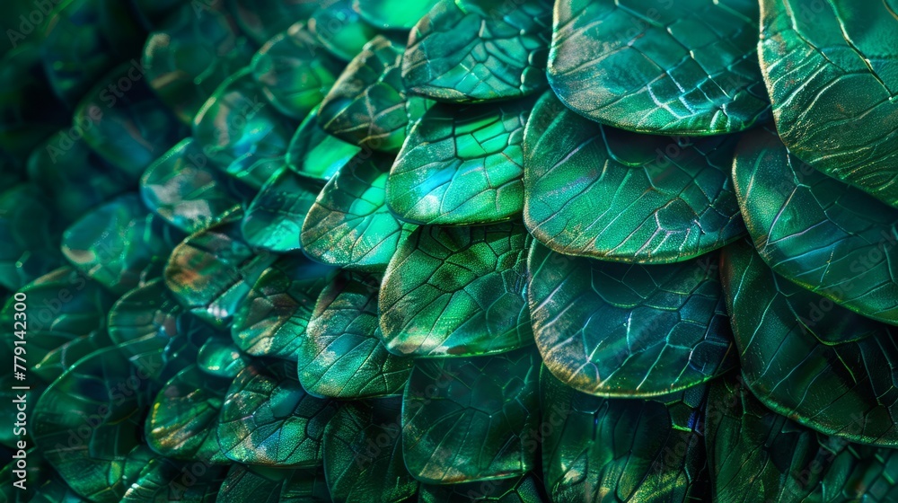 Obraz premium green dragon scales.