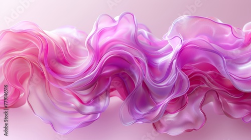  A tight shot of a pink-white background, featuring a wavy pattern at its base In the lower corner, the image retains the wavy design