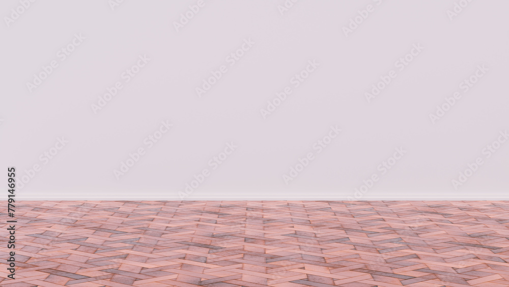 Empty room with wall and floor. Blank empty room with wall and floor 3d render illustration.