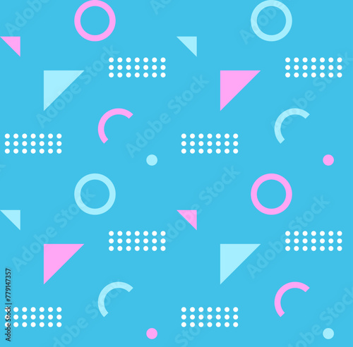 Retro pop patterns. sky background