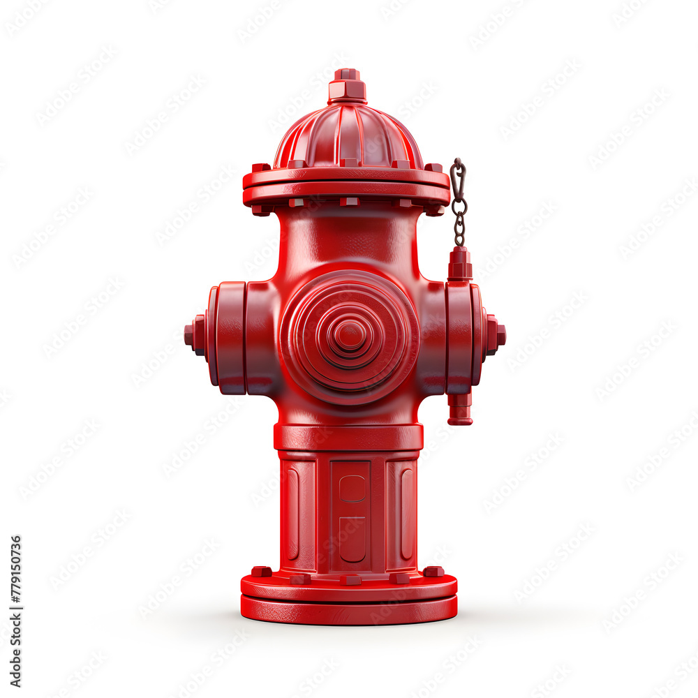 Red Fire Hydrant isolated on white background Red Fire Hydrant isolated on white background