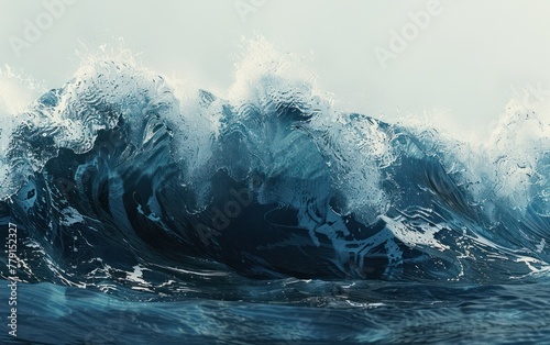 Beautiful Blue Sea Waves