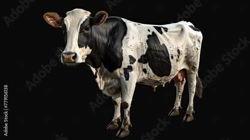 This photo shows a half-blood dairy cow known as a Girolando. photo