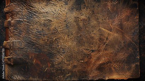 An expanse of subtle grunge texture mimicking the patina on a well-loved leather journal. 32k, full ultra HD, high resolution photo