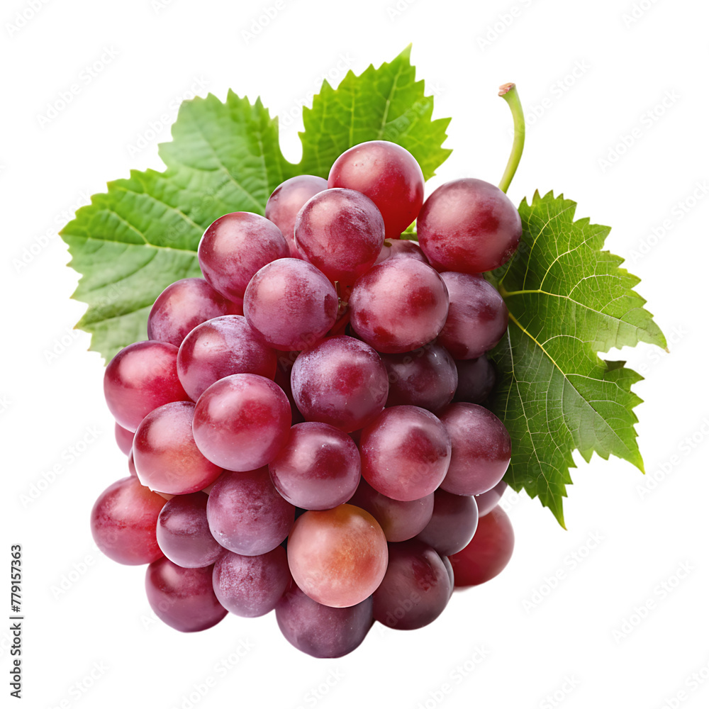 Fototapeta premium Grape fruits isolated on transparent background