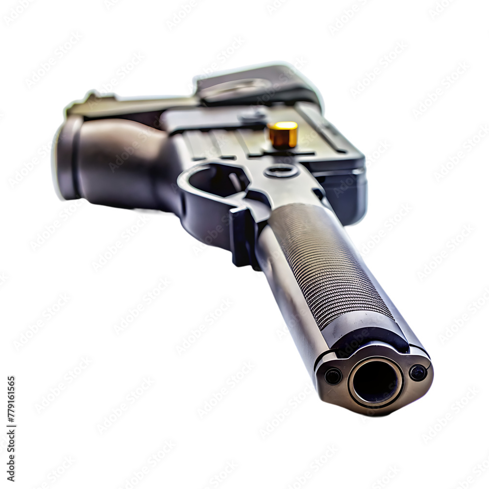 Weapon isolated on transparent background