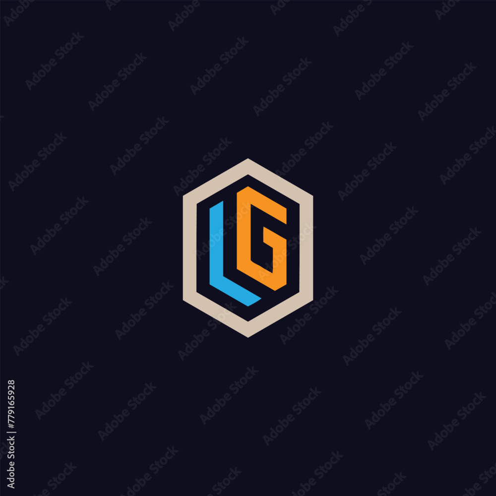 letters lg text logo design vector letters lg text logo design vector
