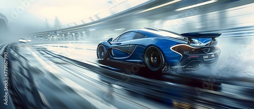 Velocity Essence: Blue Racer on Dynamic Highway. Concept Automotive Design, Velocity Concepts, Dynamic Speedways, Blue Color Palettes, Cutting-Edge Technology