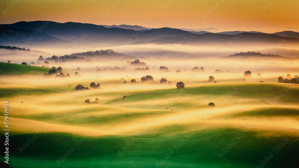 Obraz premium sunrise in the mountains