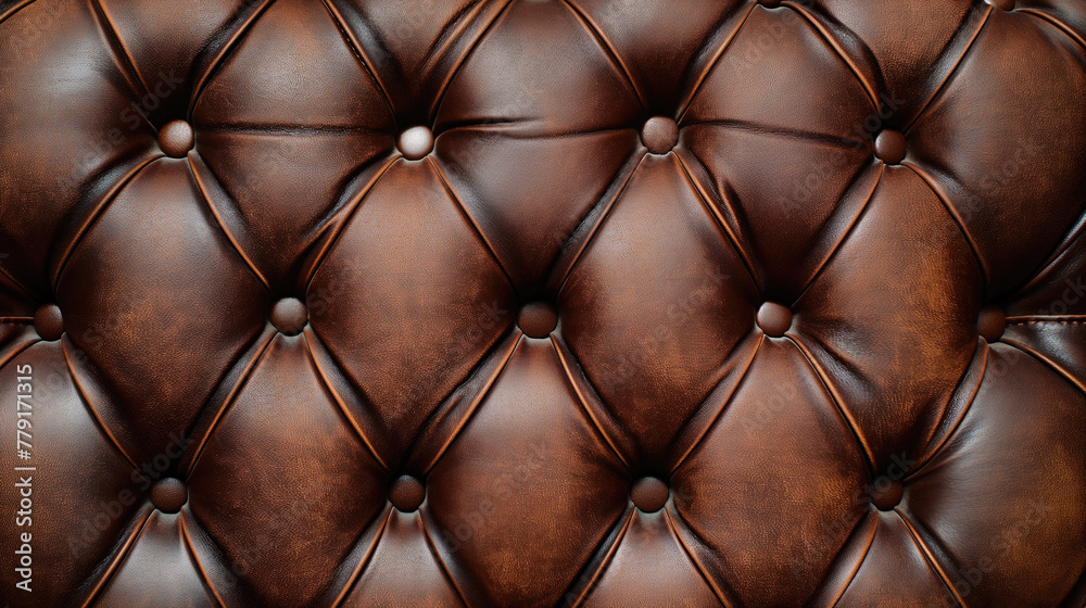 Surface upholstered in natural brown leather. Surface upholstered in natural brown leather.