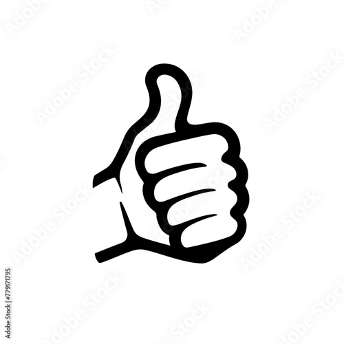 Hand with thumb up