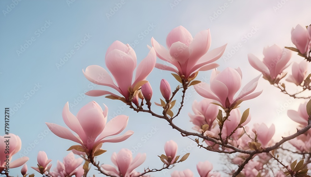 Magnolia Tree in Full Bloom