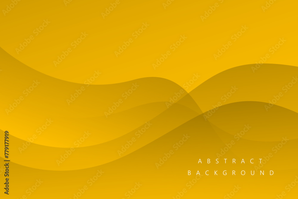 Abstract background with yellow wave overlap and black shadow color. Vector illustration Abstract background with yellow wave overlap and black shadow color. Vector illustration