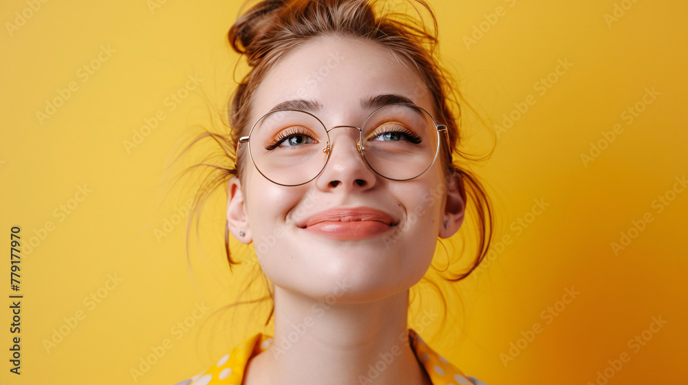 Pretty woman's expression on a color background. A spectacularly lifestyle wallpaper. Pretty woman's expression on a color background. A spectacularly lifestyle wallpaper.