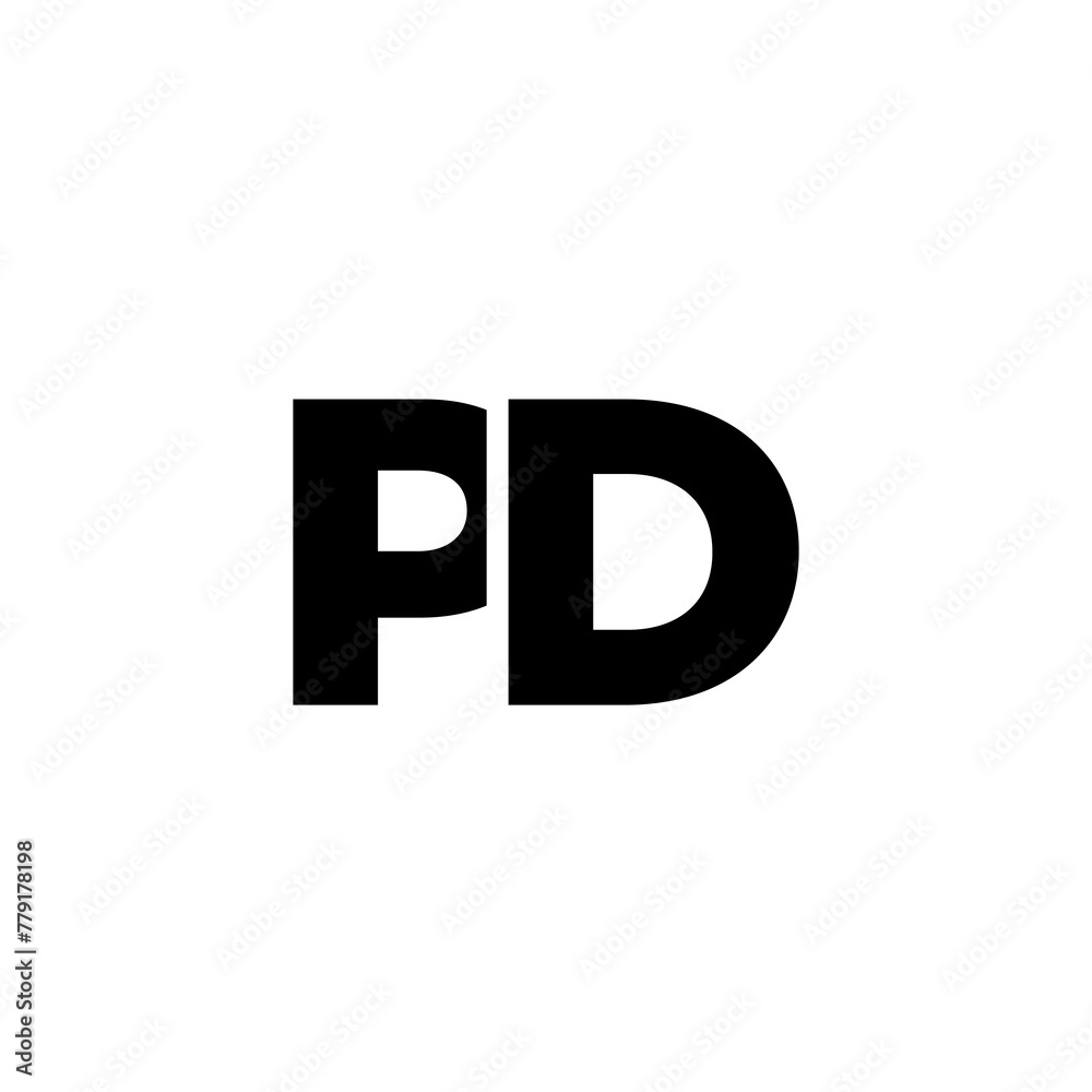 Letter P and D, PD logo design template. Minimal monogram initial based logotype. Letter P and D, PD logo design template. Minimal monogram initial based logotype.