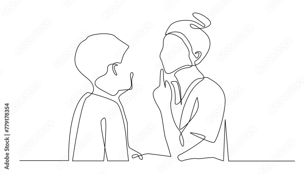 continuous line speech therapy.portrait of a mother giving speech therapy to her child one line drawing.training speech disorders in children single line continuous line speech therapy.portrait of a mother giving speech therapy to her child one line drawing.training speech disorders in children single line