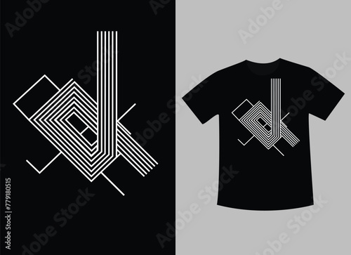 Line art minimalist t-shirt design