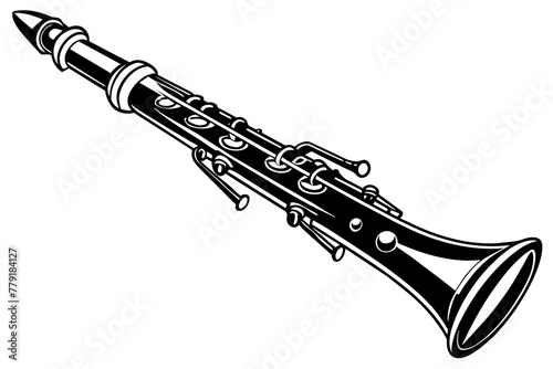 oboe silhouette vector illustration