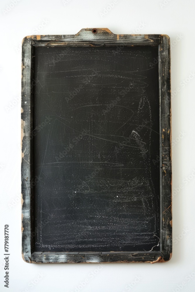 A blackboard with a chalk board attached to it. Suitable for educational and office concepts A blackboard with a chalk board attached to it. Suitable for educational and office concepts
