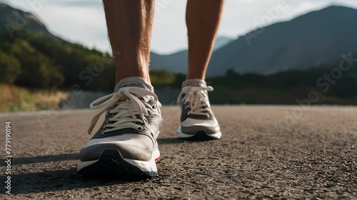 Journey Begins at Your Feet  RunningEssentials. Concept Running Shoes, Sportswear, Hydration Gear, Running Accessories, Training Gadgets © Ян Заболотний