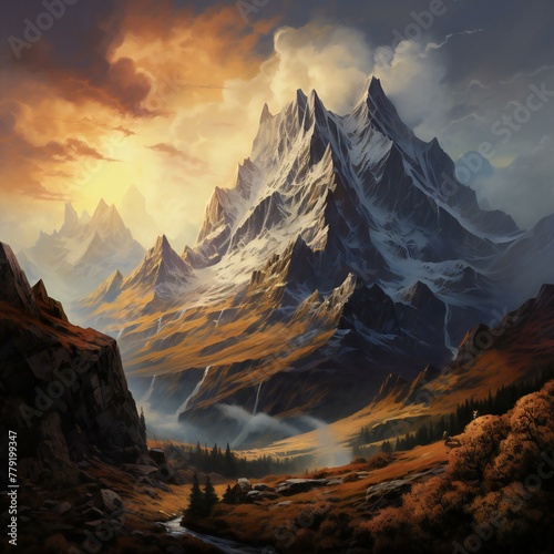 mountain illustration