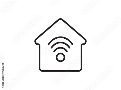 Icon a house representation, isolated against a clean background. This simple vector symbol evokes a sense of warmth and security, embodying the concept of home.