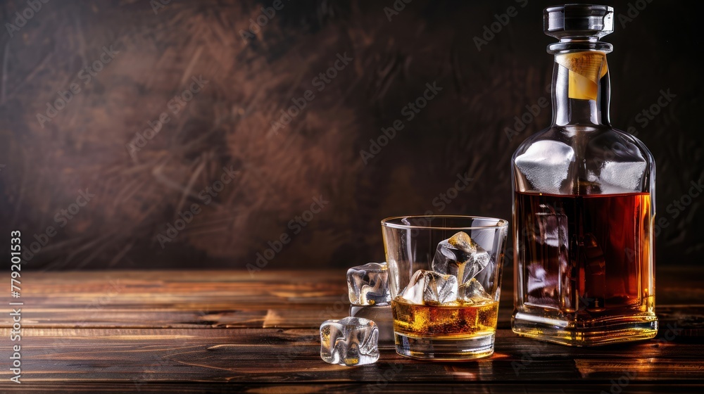 a glass of drink and a bottle a glass of drink and a bottle