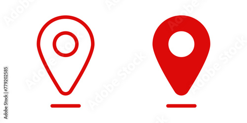 Place icon. flat illustration of vector icon for web