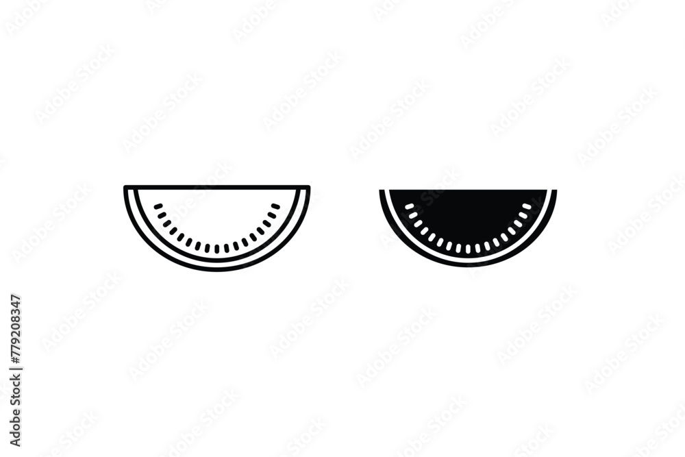 the watermelon icon, symbolizing refreshment, sweetness, and the essence of summer the watermelon icon, symbolizing refreshment, sweetness, and the essence of summer