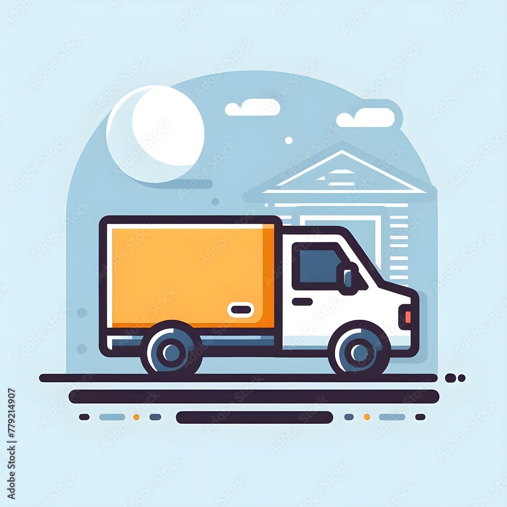 Illustration of a truck 