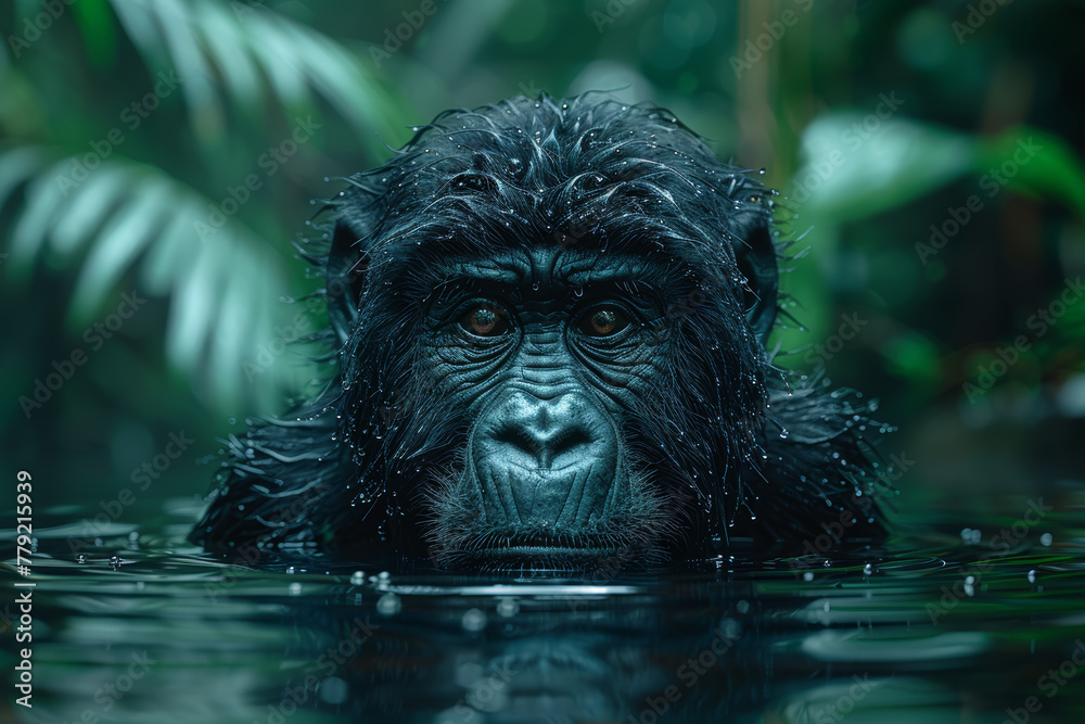 A joint effort in conservation, bringing together environmentalists and policymakers to protect endangered species and habitats. Concept of environmental collaboration. Generative Ai.