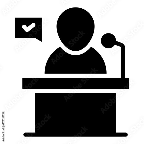 Perfect design icon of speech 

