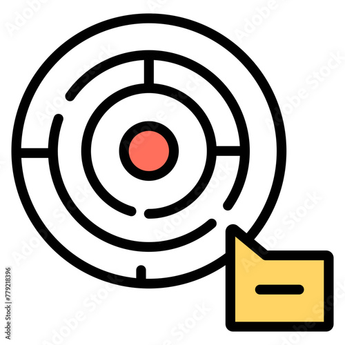 Trendy design icon of labyrinth 


