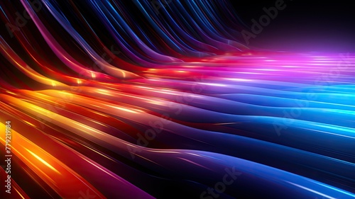 abstract background with colorful bright lines