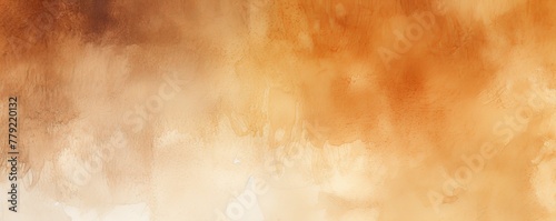 Brown watercolor light background natural paper texture abstract watercolur Brown pattern splashes aquarelle painting white copy space for banner design, greeting card