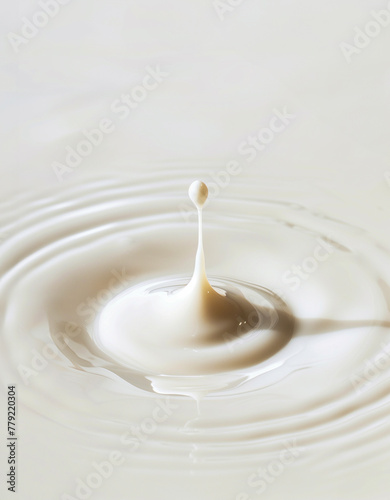 milk splash isolated on white