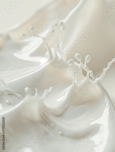 White liquid splash