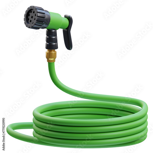 Garden hose 3D Illustration